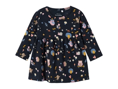 Name It dark sapphire birds dress